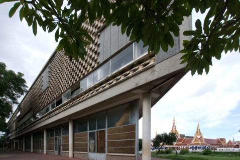 Side view of the Former National Theatre, Phnom Penh